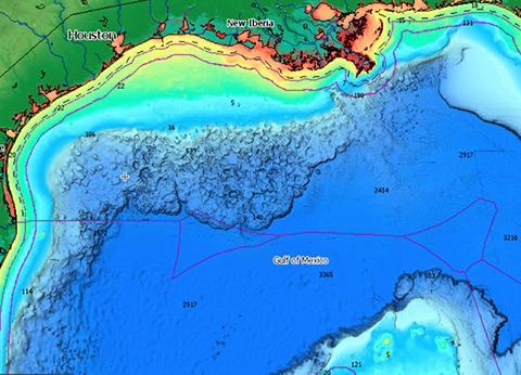 Reveal Lakes – Coastal sample, showing structure reefs and ledges for great fishing and diving